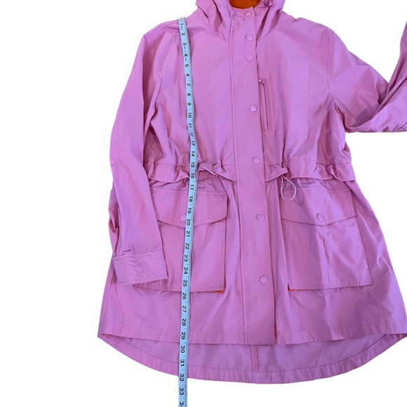 J.CREW Perfect Lightweight Rain Jacket in Pink Orange Small - Picture 15 of 16